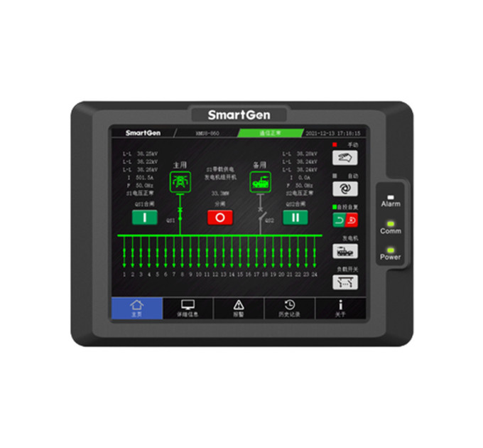 SmartGen HMU8-860 використовується для віддаленого моніторингу та управління даними для HAT860, RS485, CANBUS, ETHERNET.