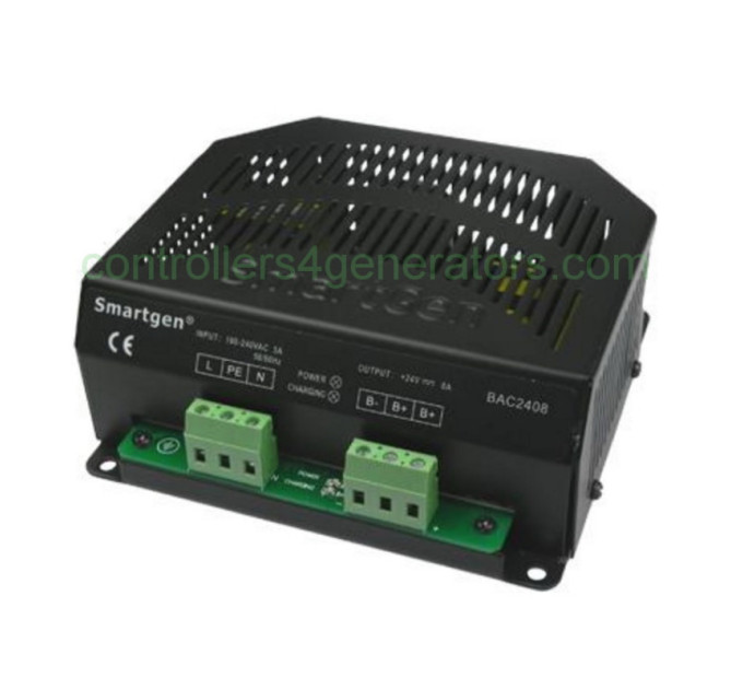 SmartGen BAC2408 (24V/8A, 90-280VAC, 50/60Hz) Battery charger
