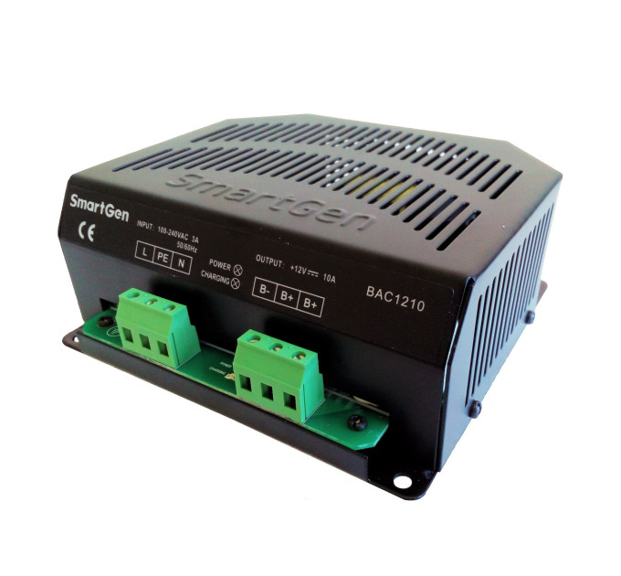 SmartGen BAC1210-12V (12V/10A, 90-280VAC 50/60Hz) зарядний пристрій акумулятора генератора