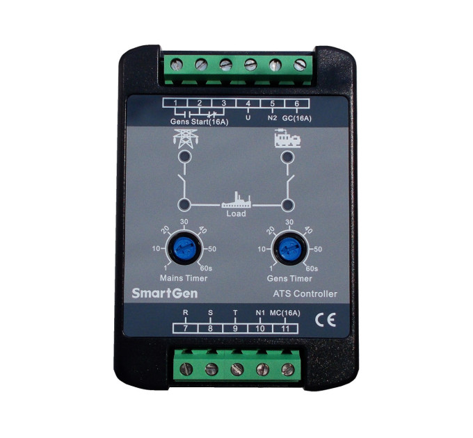 SmartGen HAT310-S01 ATS Контролер 120/240VAC, 50-60Hz, 1-3 фазова версія