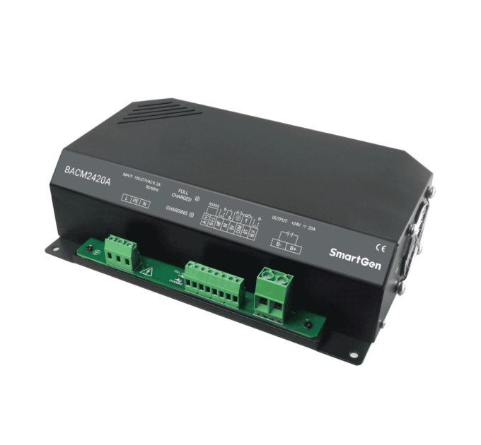 SmartGen BACM2420A Зарядник дво- або трьохступінчастий, 12V/24V 20A.