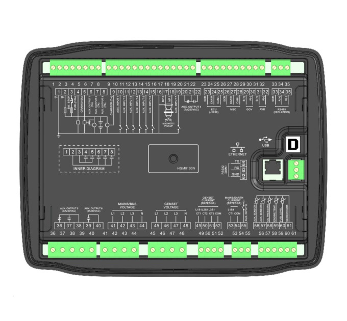 SmartGen HGM8120LT Контролер генератора