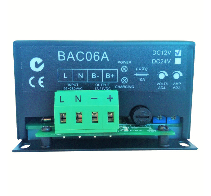 SmartGen BAC06A-12V (12V/6A, 90-280VAC 50/60Hz) Зарядний пристрій