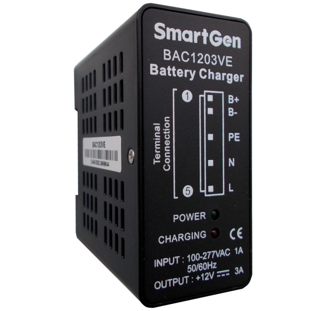 SmartGen BAC1203VE (12V/3A, 90-305VAC, 45/65Hz) Mini battery charger
