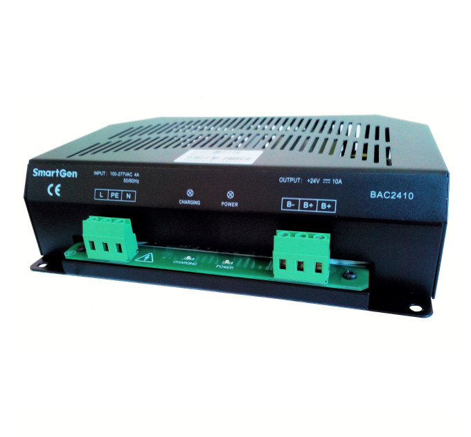SMARTGEN BAC2410-24V зарядний пристрій акумулятора генератора (24V/10A, 90-305VAC, 50/60Hz)