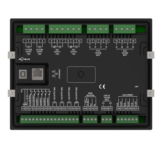 SmartGen HAT600PB - Контролер автоматики переключення двох джерел живлення (ATS) з синхронізацією