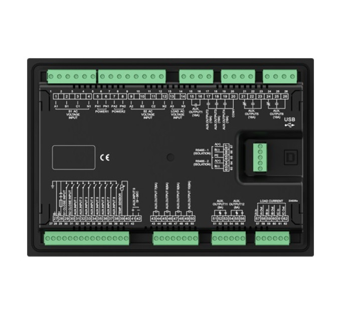SmartGen HAT820S контролер подвійного живлення АТС