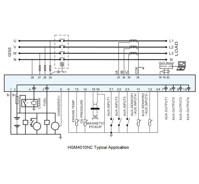 SmartGen HGM4010NC Контролер генератора