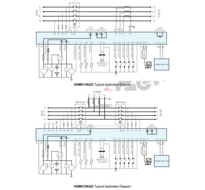 SmartGen HGM6110U2C Контролер генератора