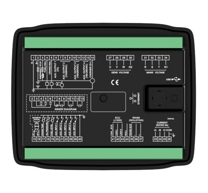 SmartGen HGM6120LT Одиночна автоматизація + Віддалений сигнал запуску/зупинки + AMF