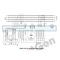 SmartGen HGM6120N-4G Система одного головного мережевого джерела і одного генератора