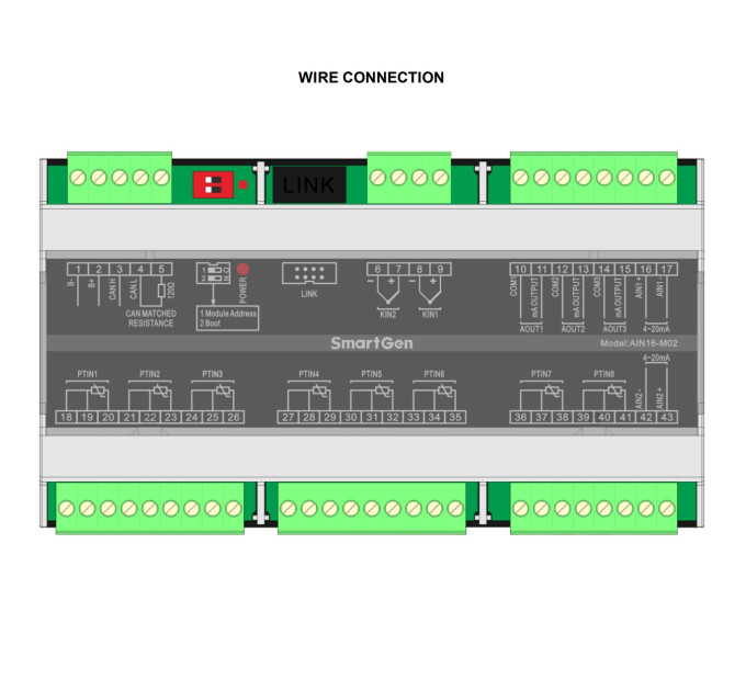 SmartGen AIN16-M02 Контролер морського двигуна