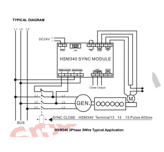 SmartGen HSM340 Модуль керування синхронізацією