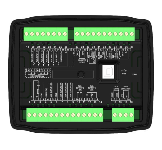 SmartGen HMC4100 - контролер головного приводу та головного генератора для морських суден.