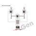 SmartGen ATA821 Адаптер двостороннього перемикача, придатний для HAT600/HAT600N/HAT600P/HAT700