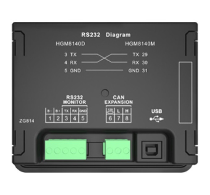 SmartGen HGM8140 Модуль автоматичного запуску + CAN BUS + RS485 + ETHERNET