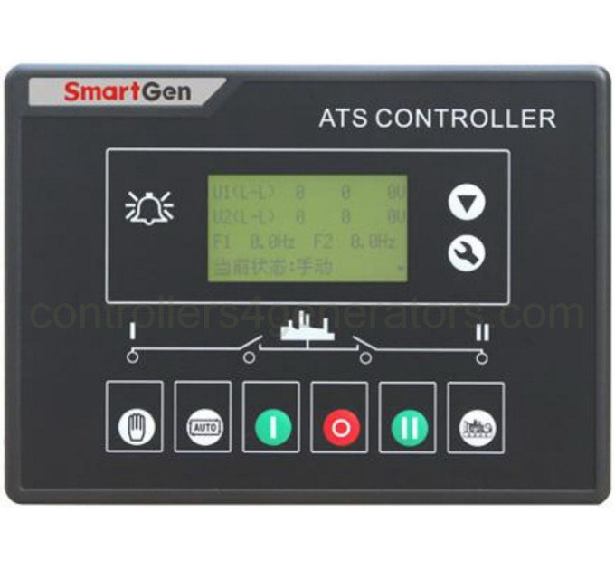 SmartGen HAT600I Контролер автоматики переключення мережі, підходить для SGQ ATS, виявлення поточного режиму, живлення від змінного струму.