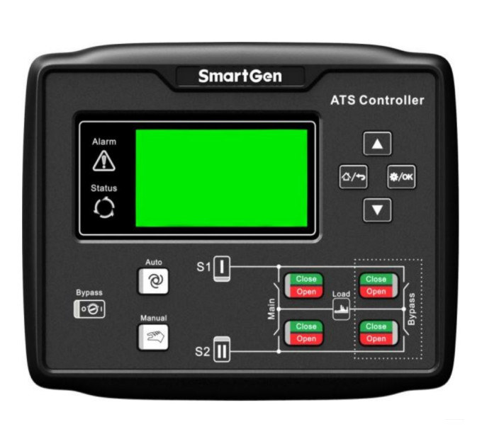 SmartGen HAT780 Контролер автоматики переключення мережі з двома маршрутами потужності.