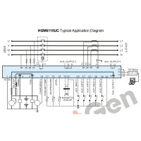 Контролер генератора SmartGen HGM6110U з LCD-дисплеєм та силіконовою панеллю.