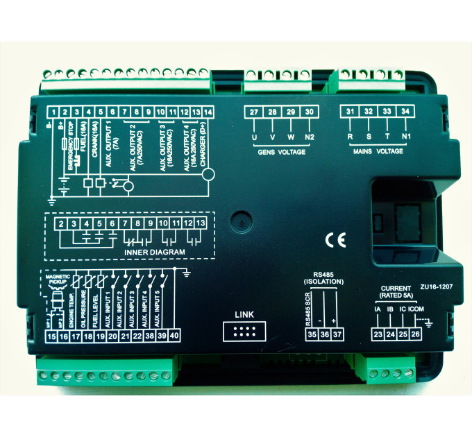 SmartGen HGM6120U Контролер генератора для автоматичного переходу на резервний джерело живлення (AMF).