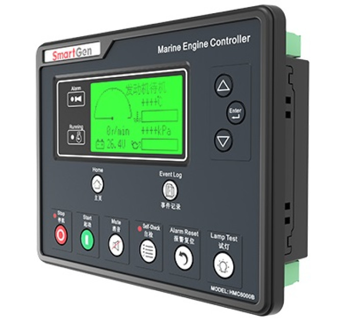 SmartGen HMC6000B - контролер головного приводу та основного генератора для морських суден.